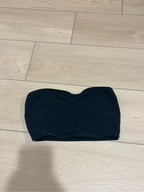 Brandy Melville Black Strapless Bandeau Top